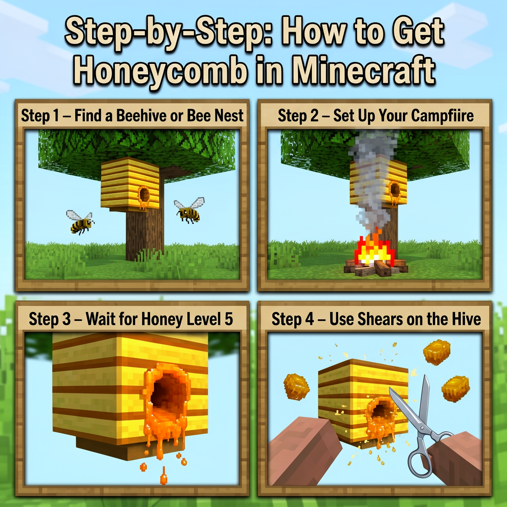 step-by-step-howtogethoneycomb